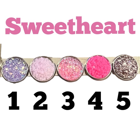 Druzy Crystal and Silver Earrings - Picture 14 of 17